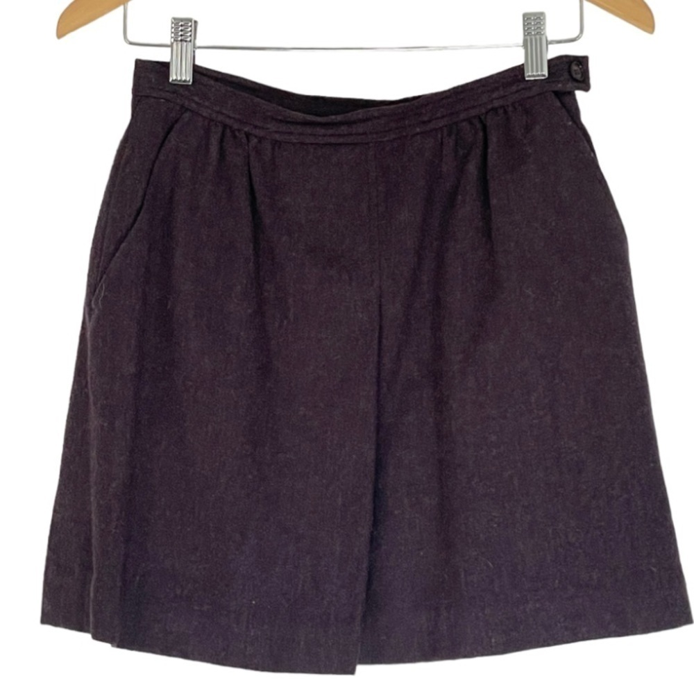Pendleton Vintage Wool Mini Skirt Purple Size S
